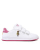 Polo Ralph Lauren Сникърси Heritage Court Ii Bear Ez RF104108 White Smooth/Baja Pink/Yellow w/ Watch Hill Bear - Mera.bg