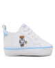 Polo Ralph Lauren Сникърси Quilton Bear Gore Hi Layette RL100730 White Smooth/Blue w/ Strawberry Bear - Mera.bg