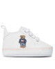 Polo Ralph Lauren Сникърси RL100689 WHITE SMOOTH/LIGHT PINK W/ AMERICAN FLAG BEAR - Mera.bg