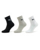 Puma Комплект 3 чифта дълги чорапи детски Junior Crew Sock 3P 907958 Бял - Mera.bg