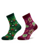 Rainbow Socks Комплект 2 чифта дълги чорапи детски Xmas Socks Balls Kids Gift Pak 2 Цветен - Mera.bg