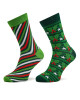 Rainbow Socks Комплект 2 чифта дълги чорапи мъжки Xmas Socks Balls Adults Gifts Pak 2 Зелен - Mera.bg
