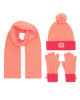Roxy Комплект шапка шал и ръкавици RX-KF-001-AW24 Оранжев - Mera.bg