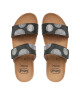 Scholl Чехли F29875 Dubai 2 Straps Med 1028 Khaki - Mera.bg