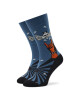 Stereo Socks Дълги чорапи unisex Flying Skull Син - Mera.bg