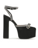 Steve Madden Сандали Bellisima SM11002314-486 Black Satin - Mera.bg