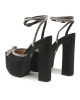 Steve Madden Сандали Bellisima SM11002314-486 Black Satin - Mera.bg