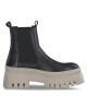 Tamaris Боти тип челси 1-25494-20 Blk Lea./Ivory 040 - Mera.bg