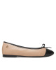 Tommy Hilfiger Балеринки Toe Cap Leather Ballerina FW0FW08759 Екрю - Mera.bg