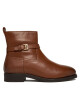 Tommy Hilfiger Боти Th Buckle Riding Leather Bootie FW0FW08781 Кафяв - Mera.bg
