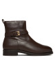 Tommy Hilfiger Боти Th Buckle Riding Leather Bootie FW0FW08781 Кафяв - Mera.bg