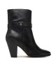 Tommy Hilfiger Боти Th T-Strap Leather Pointy Bootie FW0FW08984 Черен - Mera.bg