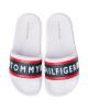 Tommy Hilfiger Чехли Maxi Lettering Print Pool Slide T3B0-30757-0904 S White/Red Blue Y005 - Mera.bg