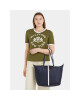Tommy Hilfiger Дамска чанта Poppy Tote Corp AW0AW15896 Space Blue DW6 - Mera.bg