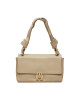 Tommy Hilfiger Дамска чанта Pushlock Leather Shoulder Bag AW0AW15685 Бежов - Mera.bg