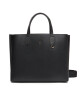 Tommy Hilfiger Дамска чанта Th Distinct Satchel AW0AW17463 Черен - Mera.bg