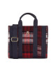 Tommy Hilfiger Дамска чанта Th Identity Small Tote Check AW0AW15884 Check 0GZ - Mera.bg