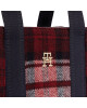 Tommy Hilfiger Дамска чанта Th Identity Small Tote Check AW0AW15884 Check 0GZ - Mera.bg