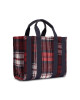 Tommy Hilfiger Дамска чанта Th Identity Small Tote Check AW0AW15884 Check 0GZ - Mera.bg