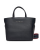 Tommy Hilfiger Дамска чанта Th Logotape Mini Tote AW0AW17694 Тъмносин - Mera.bg