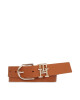 Tommy Hilfiger Дамски колан Th Lux 3.0 AW0AW15388 Кафяв - Mera.bg