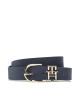 Tommy Hilfiger Дамски колан Th Lux 3.5 Nubuck AW0AW14795 Тъмносин - Mera.bg