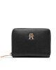 Tommy Hilfiger Дамски портфейл Poppy Plus Med Za AW0AW15259 Черен - Mera.bg