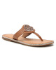 Tommy Hilfiger Джапанки Essential Leather Flat Sandal FW0FW05620 Summer Cognac GU9 - Mera.bg