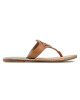 Tommy Hilfiger Джапанки Essential Leather Flat Sandal FW0FW05620 Summer Cognac GU9 - Mera.bg