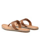 Tommy Hilfiger Джапанки Essential Leather Flat Sandal FW0FW05620 Summer Cognac GU9 - Mera.bg