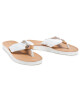 Tommy Hilfiger Джапанки Leather Footbed Beach Sandal FW0FW05677 Ivory YBI - Mera.bg