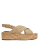 Tommy Hilfiger Еспадрили Denim Espadrille Platform Sandal FW0FW08669 Бежов - Mera.bg