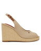 Tommy Hilfiger Еспадрили Flag High Wedge Espad Slingback FW0FW08597 Бежов - Mera.bg