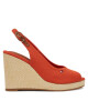 Tommy Hilfiger Еспадрили Flag High Wedge Espad Slingback FW0FW08597 Оранжев - Mera.bg