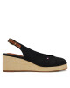 Tommy Hilfiger Еспадрили Flag Mid Wedge Espad Slingback FW0FW08595 Черен - Mera.bg