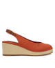 Tommy Hilfiger Еспадрили Flag Mid Wedge Espad Slingback FW0FW08595 Оранжев - Mera.bg