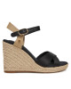 Tommy Hilfiger Еспадрили Satin High Wedge Espadrille FW0FW08602 Черен - Mera.bg