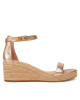 Tommy Hilfiger Еспадрили Th Metallic Mid Wedge Espadrille FW0FW08663 Златист - Mera.bg