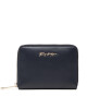Tommy Hilfiger Голям дамски портфейл Iconic Tommy Med Za AW0AW11611 Тъмносин - Mera.bg