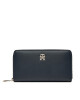Tommy Hilfiger Голям дамски портфейл AW0AW16581 Тъмносин - Mera.bg