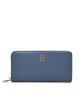 Tommy Hilfiger Голям дамски портфейл Distinct AW0AW16592 Син - Mera.bg