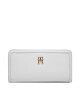Tommy Hilfiger Голям дамски портфейл Th Monotype Large Slim Wallet AW0AW16210 Бял - Mera.bg