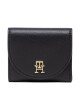 Tommy Hilfiger Малък дамски портфейл Life Med Wallet AW0AW13627 Черен - Mera.bg