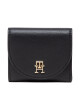 Tommy Hilfiger Малък дамски портфейл Life Med Wallet AW0AW13627 Черен - Mera.bg