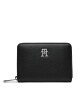 Tommy Hilfiger Малък дамски портфейл Th Essential Sc Med Za AW0AW16091 Черен - Mera.bg