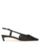 Tommy Hilfiger Обувки на ток Mono Squared Toe Kitten Slingb FW0FW08746 Черен - Mera.bg