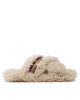 Tommy Hilfiger Пантофи Sherpa Fur Home Slippers Strap FW0FW06576 Бежов - Mera.bg