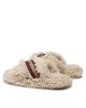 Tommy Hilfiger Пантофи Sherpa Fur Home Slippers Strap FW0FW06576 Бежов - Mera.bg