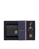 Tommy Hilfiger Компелкт портфейл и ключодържател Med Flap Wallet W Keyfob AW0AW15663BDS Черен - Mera.bg