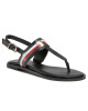 Tommy Hilfiger Сандали Corporate Letaher Fat Sandal FW0FW04840 Black BDS - Mera.bg